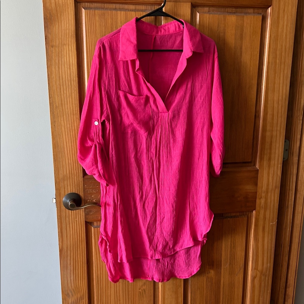 Women's Pink Swim Cover